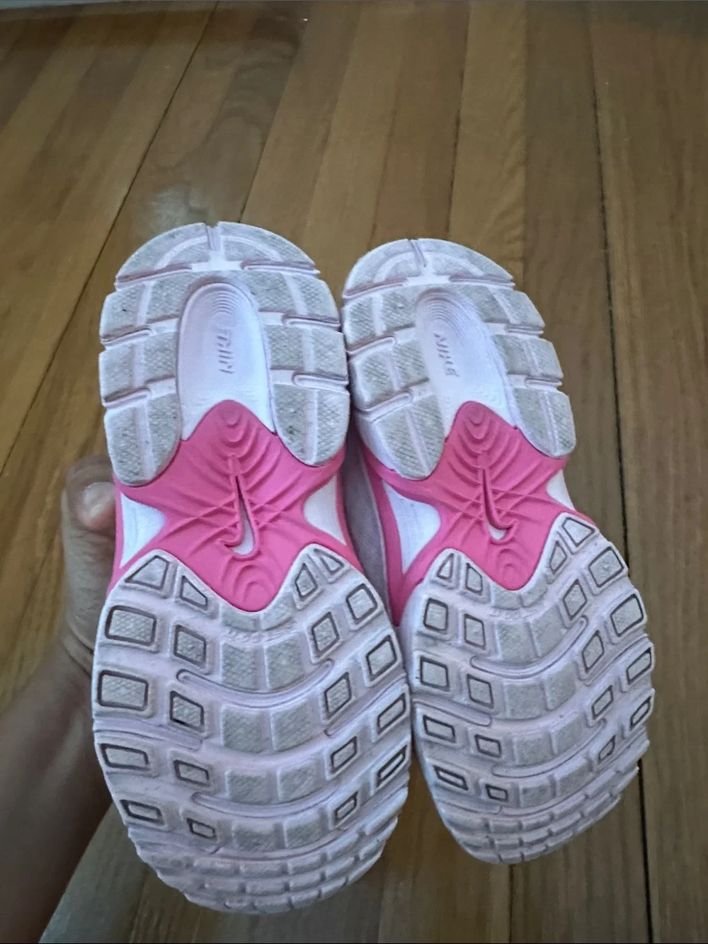 Nike Girls Kids White and Pink Sneakers